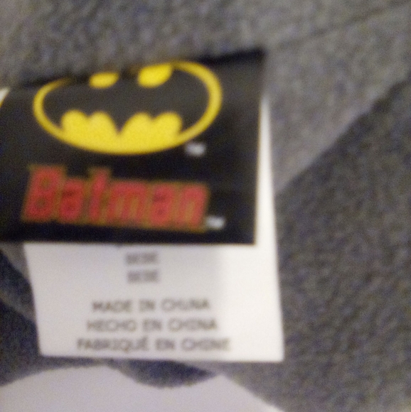 Batman DC Comics Kids Striped Peruvian Hat And Gloves Set One Size Infants - Picture 8 of 8